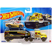 Машина дальнобойщика Hot Wheels Super Rigs - Desert Force Mattel CGC23-BDW51