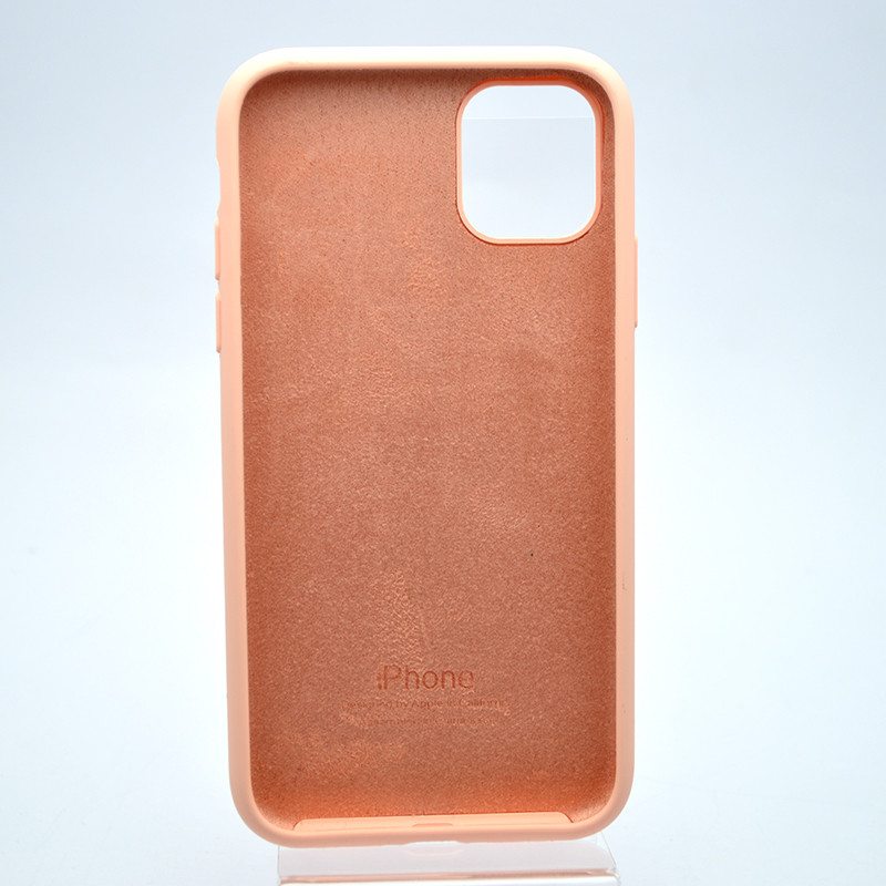 Чохол накладка Silicon Case Full Cover для iPhone 11 Peach Персиковий, фото 4
