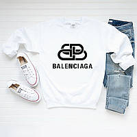 Женский свитшот лонгслив кофта Balenciaga Баленсияга Белый