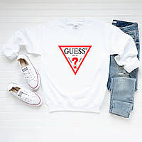 Женский свитшот лонгслив кофта Guess Гесс Белый