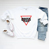 Женский свитшот лонгслив кофта Guess Гесс Белый