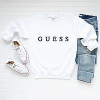 Женский свитшот лонгслив кофта Guess Гесс Белый