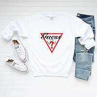 Женский свитшот лонгслив кофта Guess Гесс Белый