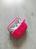 Чохол для навушників AirPods 3 силіконовий яскраво рожевий, фото 2