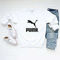 Женский свитшот лонгслив кофта Puma Пума Белый