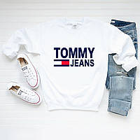 Женский свитшот лонгслив кофта Tommy Jeans Томми Джинс Белый M