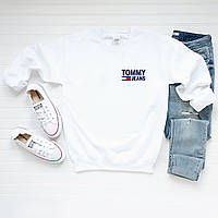 Женский свитшот лонгслив кофта Tommy Jeans Томми Джинс Белый S