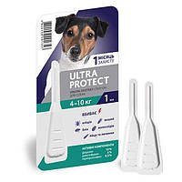 Капли Ultra Protect инсектоакарицидный препарат 4,0-10 кг