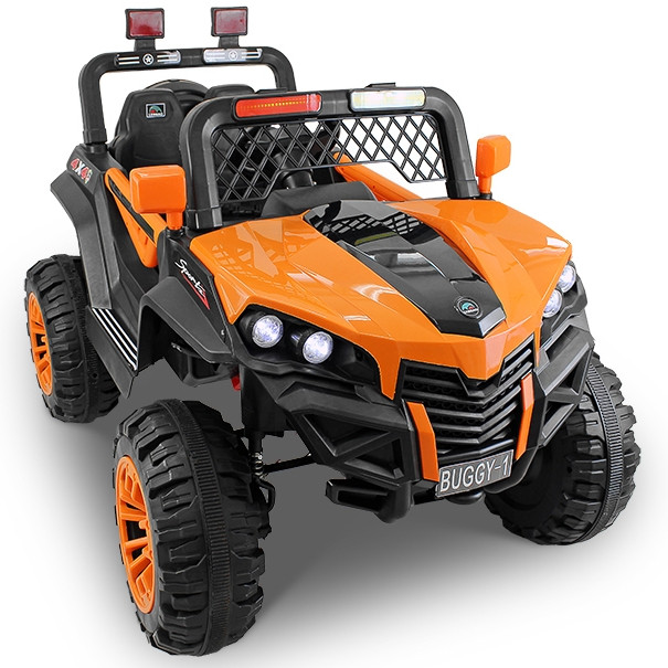 Дитяча машина на акумуляторі 4х4 Just Drive buggy. Чотири мотори по 30 Вт, MP3, 6 км/год. Оранжевий