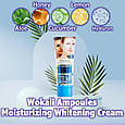 Крем для делікатного відбілювання Wokali Ampoules Moisturizing Whitening Cream із зволожуючим ефектом 100 мл, фото 4