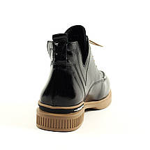 Ботинки лаковые Guero 146704 36 Черно-коричневые деми, фото 5