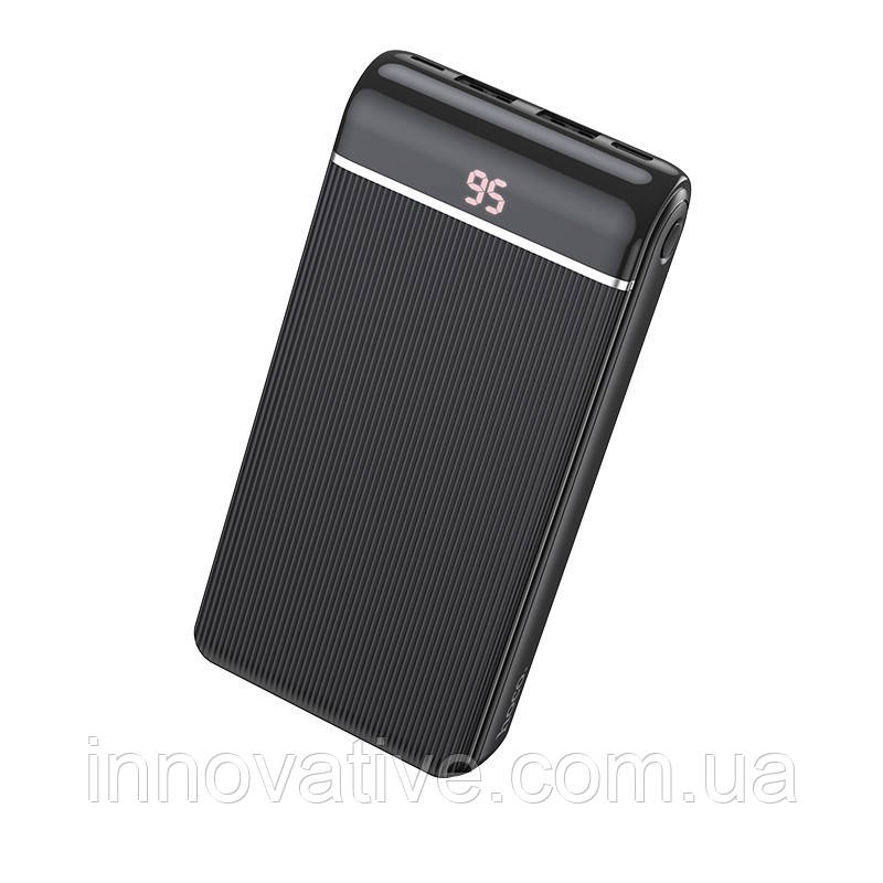 Портативний зарядний пристрій Power bank з дисплеєм HOCO J59 Famous 20000 mAh (Чорний)