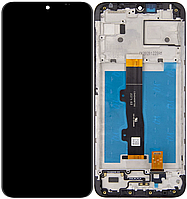 Дисплей модуль тачскрин Motorola XT2097-6 Moto E7 Power/XT2097-13 Moto E7i Power черный в рамке