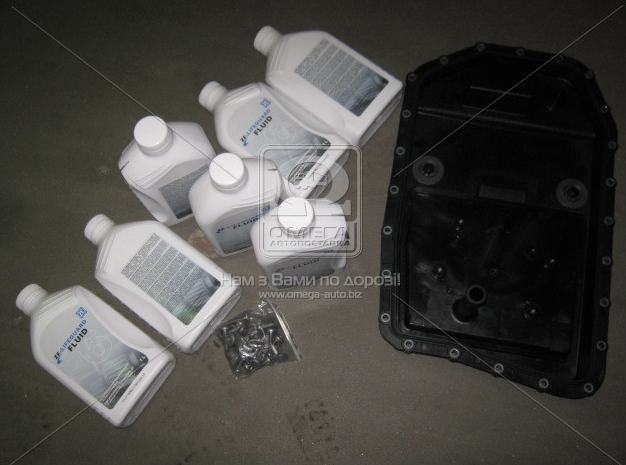 Комплект для заміни масла ZF LIFEGUARDFLUID 6 (7х1л + сервісний к-т) АКПП 6HP19 / x / 21 / 21x. 1071.298.033, фото 1
