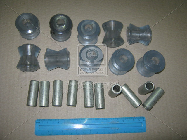 Ремкомлпект підвіски задньої ВАЗ 2121, 21213 "Нива" (10 втулок силікон., 10 втулок розпірних.)., фото 1