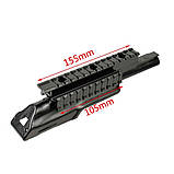 Дахок стовбурної коробки АК-47/74 з трьома планками PICATINNY, фото 8