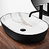 Умивальник (раковина) REA CLEO 61 BLACK AIAX MATT накладний, фото 6