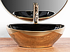 Умивальник (раковина) REA SOFIA GOLD BLACK накладний *, фото 6