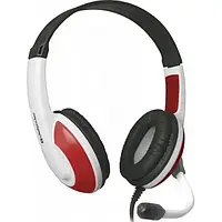 Накладные наушники Defender Warhead G-120 Red White проводные с микрофоном