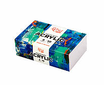 Набір акрилових фарб Color 6 кольорів по 10 мл Rosa Start, 322111001