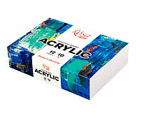 Набір акрилових фарб Color 12 кольорів по 10 мл Rosa Start, 322111003