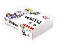 Набір акрилових фарб Space Unicorn 12 кольорів по 10 мл Rosa Start, 322111010