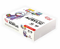 Набір акрилових фарб Space Unicorn 12 кольорів по 10 мл Rosa Start, 322111010