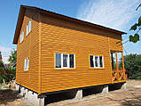 Двоповерховий каркасний будинок 8*8 м терасою, фото 5
