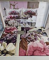 Букет из цветов, изображение на постельном белье. элит класса, Pupilla mary 7, Турция