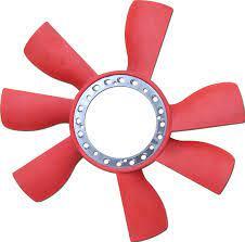 Вентилятор Ford Transit 2.5D 87-92 червоний 7 лопатей