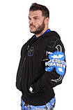 Куртка-толстовка Big Sam 3620 Чорна, фото 3