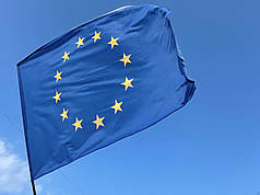 Прапор Євросоюзу Прапорна сітка, 1,5х1 м, Кишеня під держак