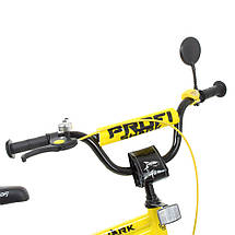 Велосипед дитячий двоколісний PROF1 20 дюймів Y20214-1 з ліхтариком Жовтий, фото 2