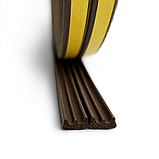 Ущільнювач універсальний самоклеючий Stomil Sanok SD-40 9х4 коричневий 6м, фото 5