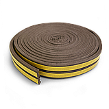 Ущільнювач універсальний самоклеючий Stomil Sanok SD-40 9х4 коричневий 6м, фото 6