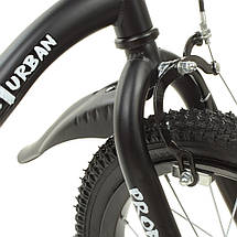 Велосипед дитячий PROF1 18 дюймів Y18252-1 з дзеркалом заднього виду та дзвіночком Чорний, фото 5