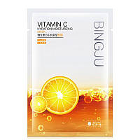 УЦЕНКА! Осветляющая маска для лица с витамином С Bingju Vitamin C Hydrating Moisturizing Mask 25гр