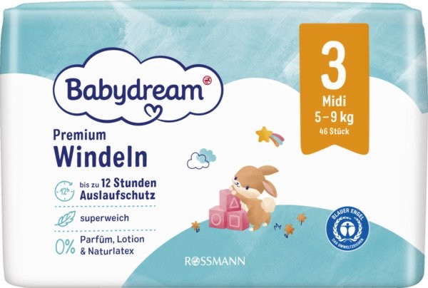 Підгузки Babydream Німеччина 3 (5-9 кг) 46 шт.