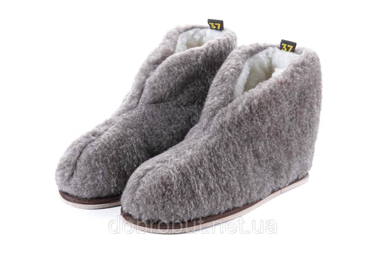 Чуни Из Овечьей Шерсти на Подошве, Чуни Зимние, Теплые Тапочки Чуни ...
