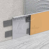 МДФ вставка для плінтуса прихованого монтажу МДФ 100х6 мм, емаль декор по RAL, фото 2