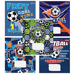 Зошит шкільний 12 л., лінія 1В "Football" 765793