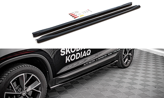 Поріг Skoda Kodiaq рестайл (2021+) тюнінг обвіс спідниця елерон
