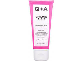 Мультивітамінна маска для обличчя Q+A Vitamin A,C,E, Warming Gel Mask 75 ml