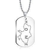 Підвіс Україна, кулон з гравіюванням рідний дім, українська символіка, біжутерія