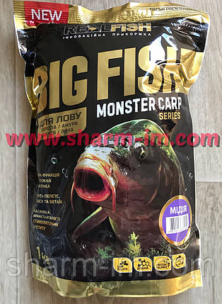 Прикорм RealFish Big Fish Карп Мідія 1000 г, фото 1