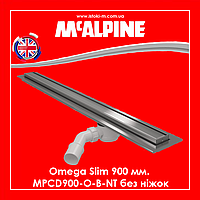 Линейный трап для душа Omega Slim 900мм MPCD900-O-B-NT McAlpine без ножек
