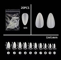 Типсы для наращивания в асс. 20 шт 62S