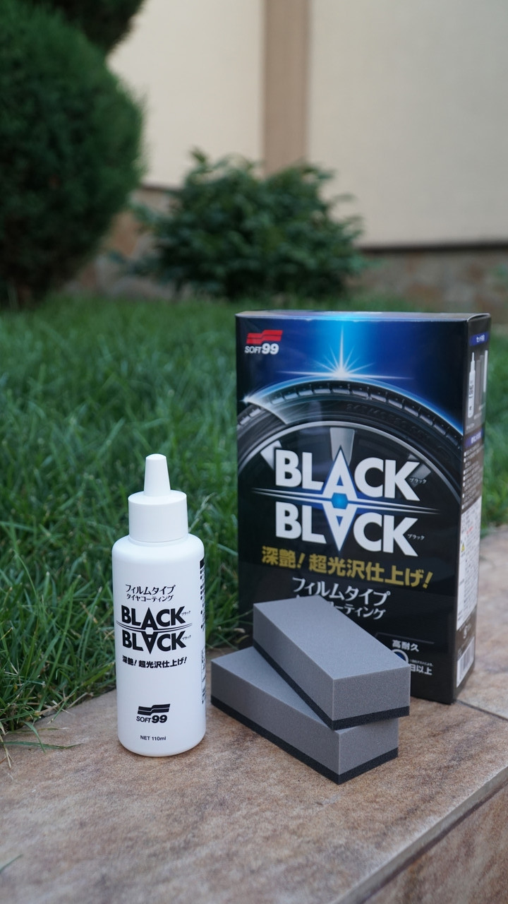 Долгосрочное покрытие для шин SOFT99 Black Black Hard Coat for Tire - фото 2 - id-p1665173661