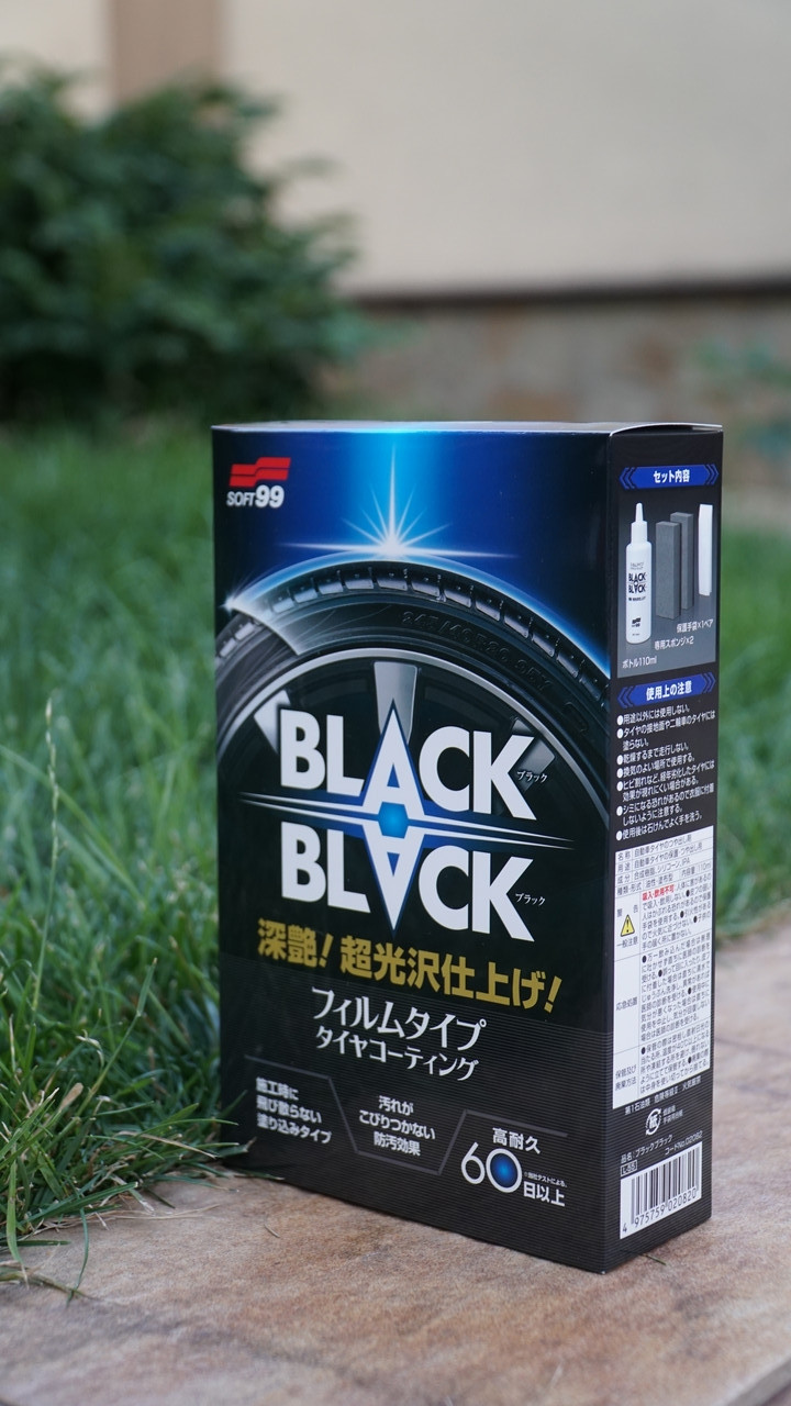 Долгосрочное покрытие для шин SOFT99 Black Black Hard Coat for Tire - фото 3 - id-p1665173661