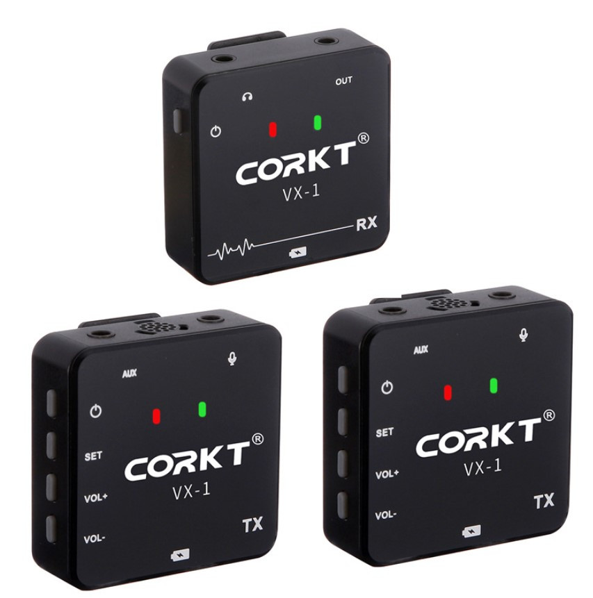 Мікрофон бездротовий цифровий 2.4 ГГц 35 м CORKT VX-1